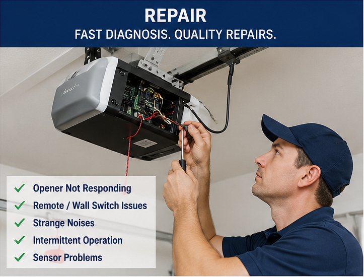 repair opener garage door